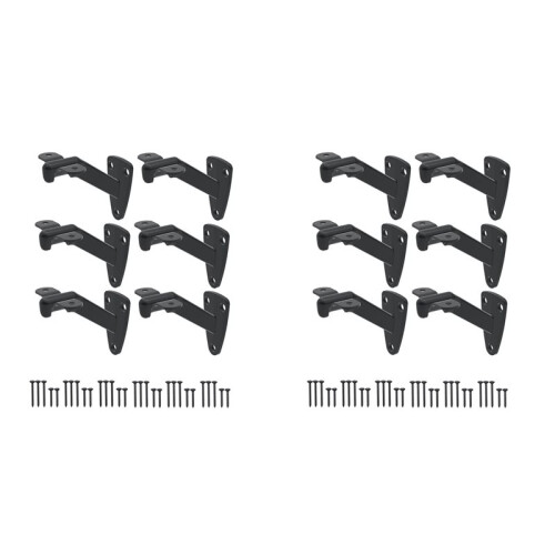Supporti per Corrimano per Scale - 12 Pezzi di Supporti per Corrimano per Scale Interne o Esterne, Supporti per Corrimano