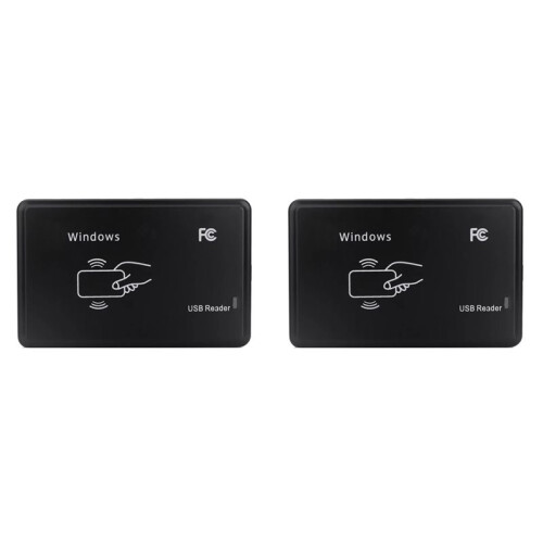 2X USB RFID Reader 125khz EM4100 ID Contactless Sensitivity  Card Reader TK4100 Support Window System Linux 1