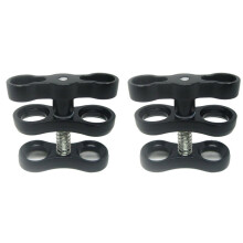 2pcs 1 Inch Butterfly Clip Diving Light Arm Clip Adapter Bracket for Action SLR Camera Underwater