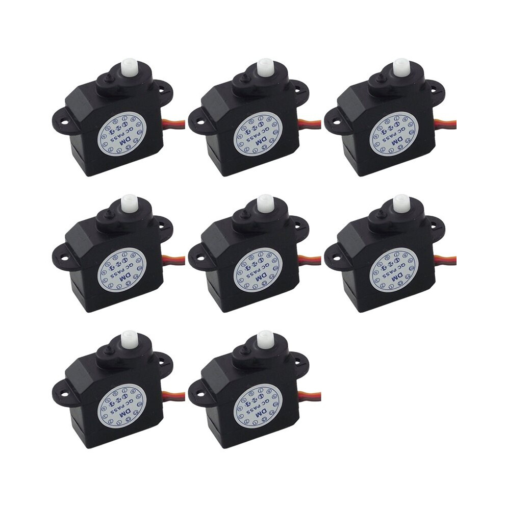 8 Pcs New 2.1G Micro-Type Servo 180 Degree Rotation Dm-S0020 2G Plastic Servomotor 4.8V-6V 4711439779127