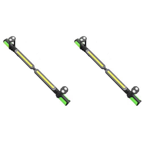 2X Work Light for Mechanic, 2400LM LED, 4400mAh Rechargeable, Magnetic, Underhood Work Light with Hooks