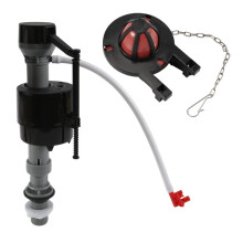 3X Toilet Float Replacement Kit, Universal Toilet Flusher Replacement Kit and 2 Inch Toilet Flapper Replacement 1set