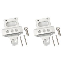 2X 3 Port for , AEM Boost Controller Solenoid Valve Mount Holder Bracket Kit CNC Billet Aluminum Silver