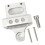 2X 3-Portar för , AEM Boost Controller Solenoidventilfäste Hållare Bracket Kit CNC Billet Aluminium Silver 2