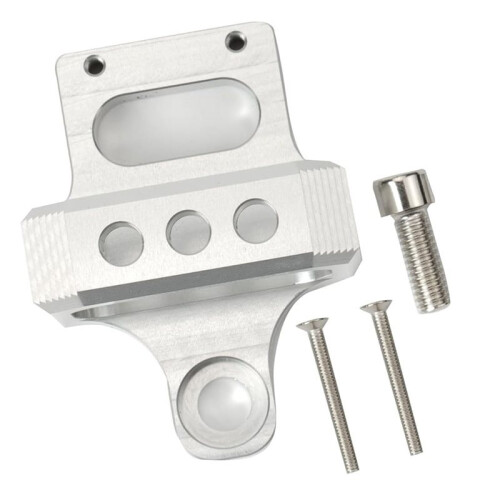 2X 3-Portar för , AEM Boost Controller Solenoidventilfäste Hållare Bracket Kit CNC Billet Aluminium Silver 1