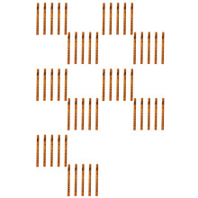 50-Pack Chinese Traditional 6-Hole Bamboo Flute Recorder Clarinet Student Musical Instrument Wood Color