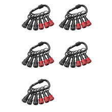 5X Upgrade Drill Bit Holder Key Chain 6pc, 1/4 Bit Holder for Impact Driver, for Screwdriver & Drill Bits