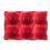 2X Kitchen Supplies Egg Tray Egg Rack Household Ceramic Tableware Supplies Egg Tray Egg Tray Red 2