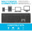 JLab JLab Epic Advanced Wireless Keyboard - Multi Device Backlit Rechargeable Bluetooth Keyboard with 2.4G USB Connectivity, Slim Design Full Size Office 2