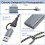 2 in 1 CFexpress Type B & SD Card Reader 10Gbps USB3.2 Gen2, Aluminum Type B CFexpress Adapter Camera External USB-A/USB-C Cable CFB Card Reader Comp 5