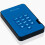 iStorage diskAshur2 HDD 4TB Blue - Secure portable hard drive - Password protected - Dust & water resistant - Hardware Encryption 2