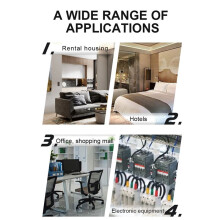 2X Tuya WiFi Socket Voltage & Current Protector Stabilizer Multifunctional Power Meter EU Plug