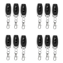 12x RF 433MHz Wireless Remote Control for 220V 30A Relay Lighting Dust Collector Pump Motor Fan & More