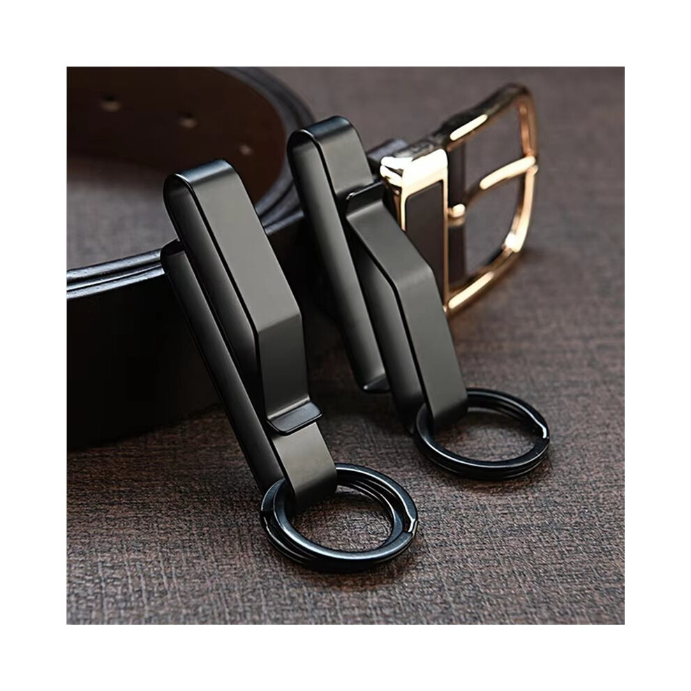 2X Stainless Steel Key Chain Belt Clip,Outdoor Hanging Buckle With Key Holder Tool For Easy Access And Secure Attachment 6033073684529