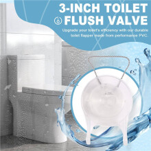 4 Stuks Toiletflappers Vervanging voor GA715014-GEG1 3 Inch met Roestvrijstalen Ketting en Haak-Betrouwbare Toiletflapper