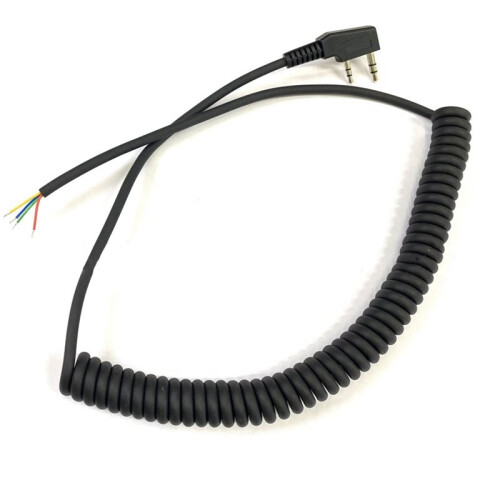 3X Walkie Talkie Microphone Cable Replacement Cable K-Plug Mic Cable Walkie Talkie Accessories DIY Universal 1