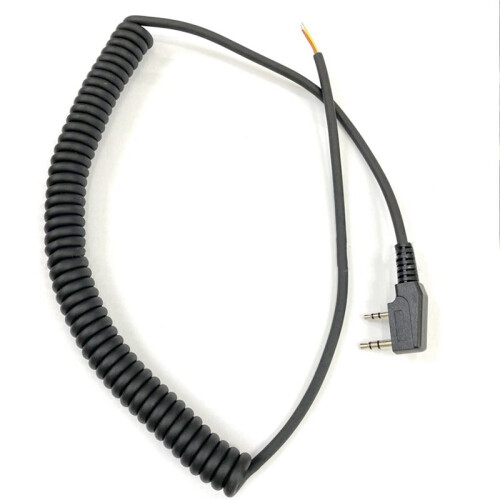 3X Walkie Talkie Microphone Cable Replacement Cable K-Plug Mic Cable Walkie Talkie Accessories DIY Universal 2