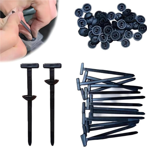 Nylon Universal Cable Tie Buckle Upgrade Multipurpose Plastic Cable Ties Tool Heavy Duty Self Locking 200PCS 2