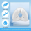 Coussinet nasal de rechange compatible avec le masque CPAP N20 (M) 4