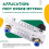 4X 4T 0.1-1L/MIN Acrylic Variable Area Flow Meter Adjustable Panel Mount Gas Rotameter Air Flow Rate Controller 9