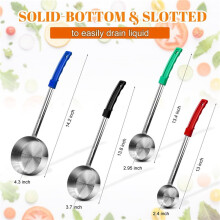 16x Cucchiaio per il Controllo Delle Porzioni In Acciaio Inossidabile - Perfetto per Weight Watchers, Buffet, Feste 2 Oz 4 Oz 6 Oz 8 Oz Spoodle