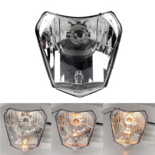 2X for EXC XC SX XCW EXCF SXW SXF 2015-2021 Motorcycle Halogen Headlight Dirt Bike Headlamp Parts, Black & Silver