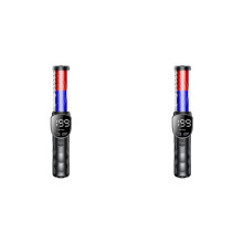2X Nieuwe Digitale Alcoholtester Geluids- en Lichtalarm Verkeersinformatie Huisonderzoek Alcoholtester LCD-Scherm Politie-Ademtest