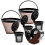 2 Pack Reusable Cone Coffee Filter & 4 Pack Reusable Coffee Pods for  Dual Brew Coffee Maker, Coffee Filter 1