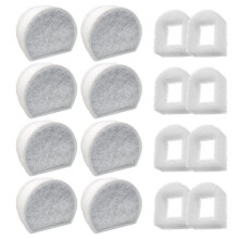 Ersatzfilter für Katzenbrunnen für Drinkwell 1/2 Gallone, 1 Gallone, 2 Gallonen, Avalon, Pagoda, Sedona Brunnen 8+8