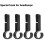 500 Pcs Hard Hat Clips for Headlamp,Headlamp Hook,Hard Hat Light Clip,Hard Hat Clip,Hard Hat Accessory 2