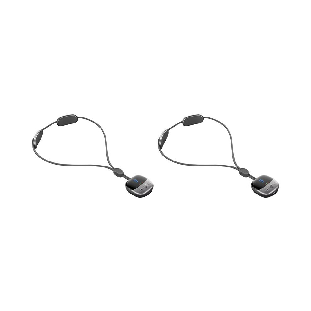 2X  Neck Massager with Heating Portable Cervical Spine Shoulder Pain Relief Hot Compress Therapy Muscle Relax Neck