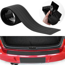 2Set Car Rubber Rear Guard Bumper Protector Trim Cover (35.8Inch) Bumper Guard