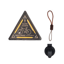 Outdoor Tactics Triangle Light Night Light Badge Warning Decoration Camping Atmosphere Small Pendant Lamp B