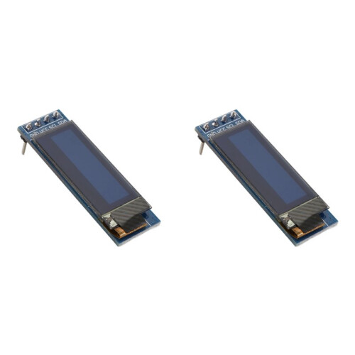 2X Display Module 0.91 Inch SSD1306 OLED Display Module OLED Screen Driver  3.3V,White Font
