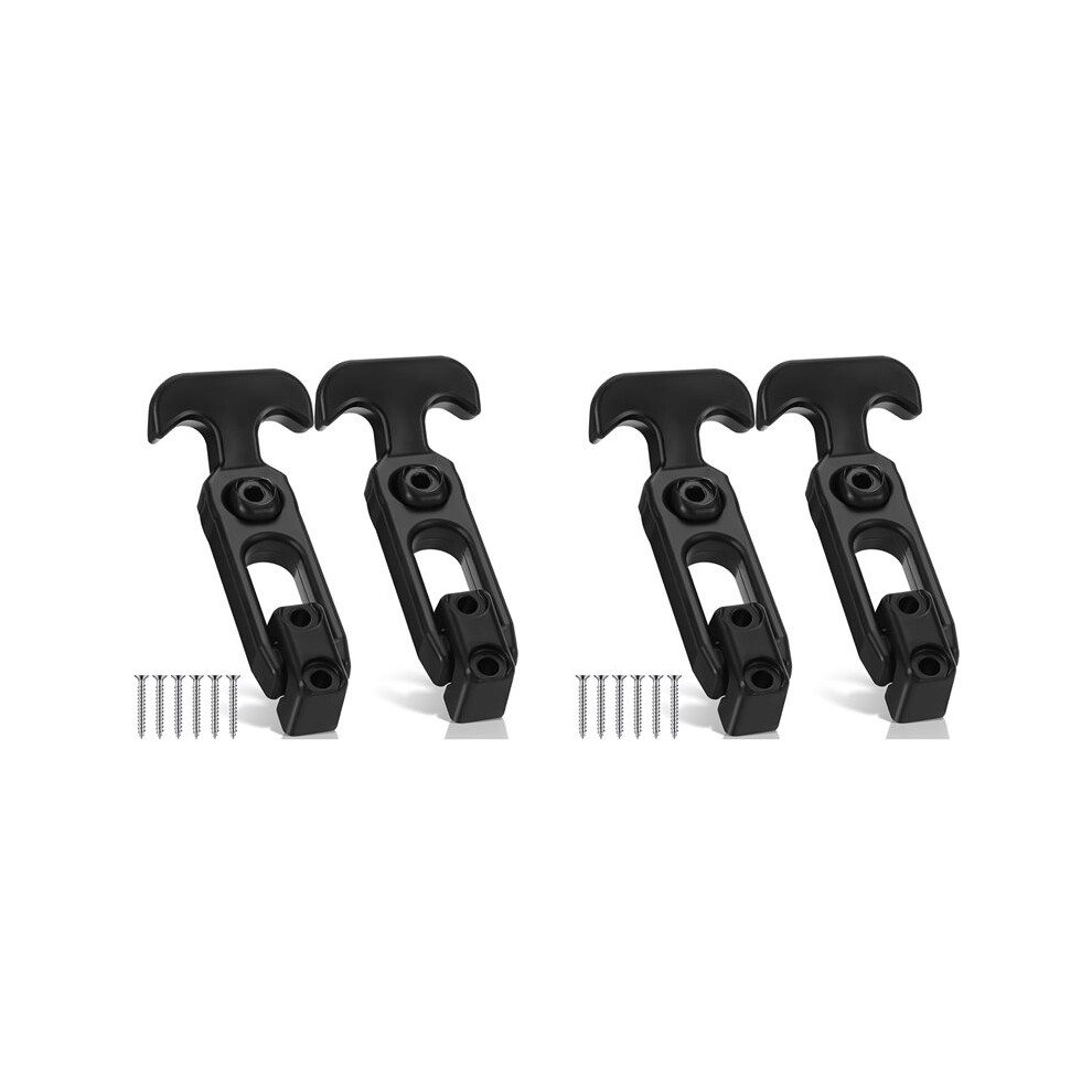 Flexible Rubber Draw T Handle Hasp Rubber Draw Latches With Screws For Hood Cooler Tool Cabinet Boat 4 Pcs 6031540102095
