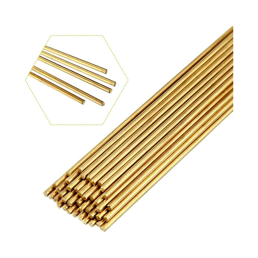 40 Pcs Brass Rods 1.5 Mm Brass Welding Brazing Rods Copper Alloy Solid For Diy Drift Punches Handle Lathe 4712319514975