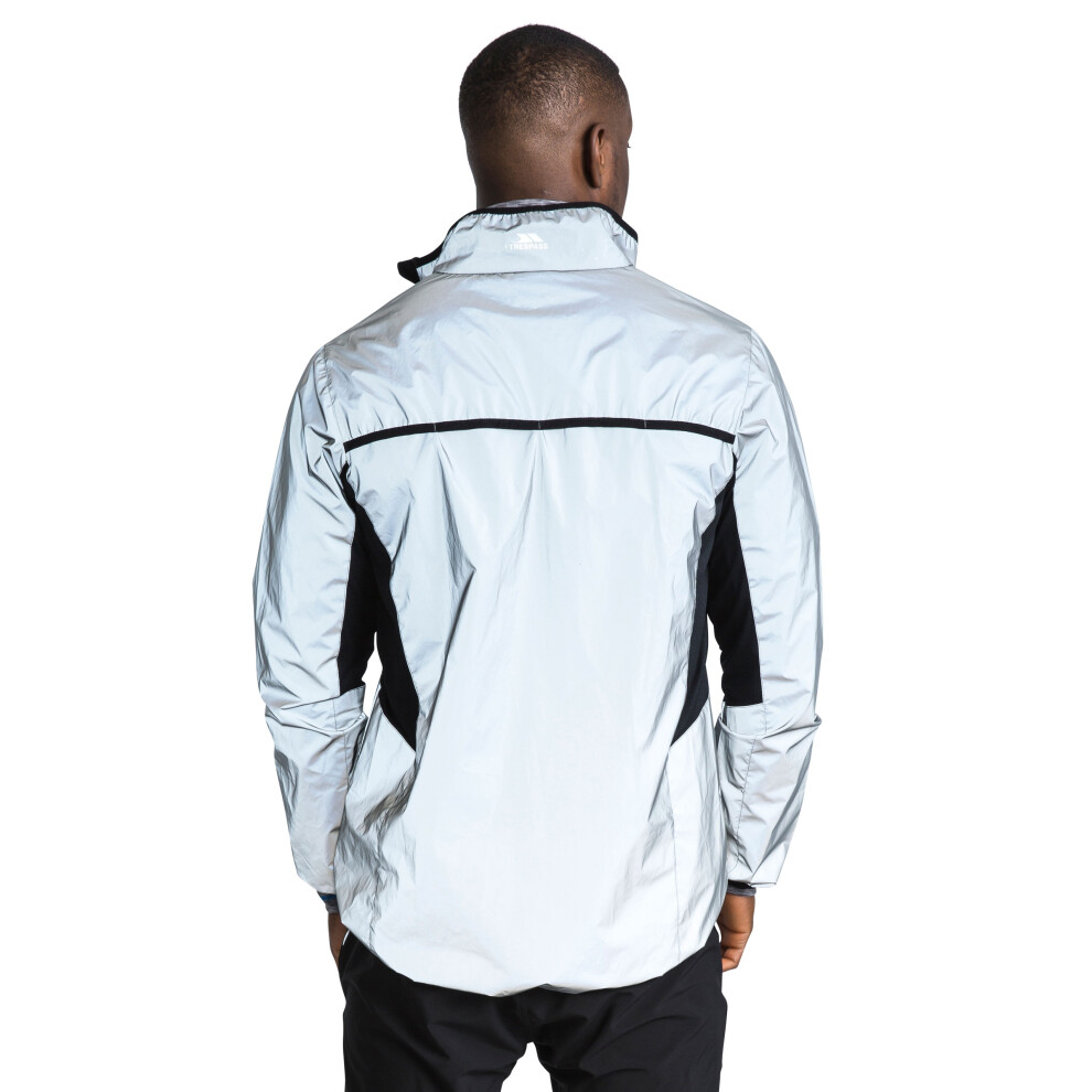Trespass (Xs, Silver Reflective) Men's Water-Resistant Active Jacket - Zig