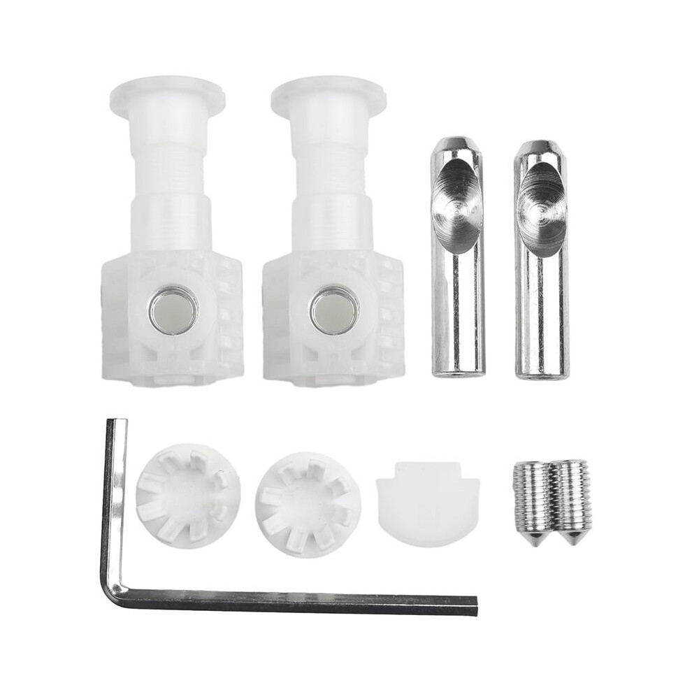 Photos - Toilet Accessory Wall Hung Toilet Fixing Bolts Kit Zinc Plated Metal Fasteners for Secure Wall Mounting, Easy Installation White