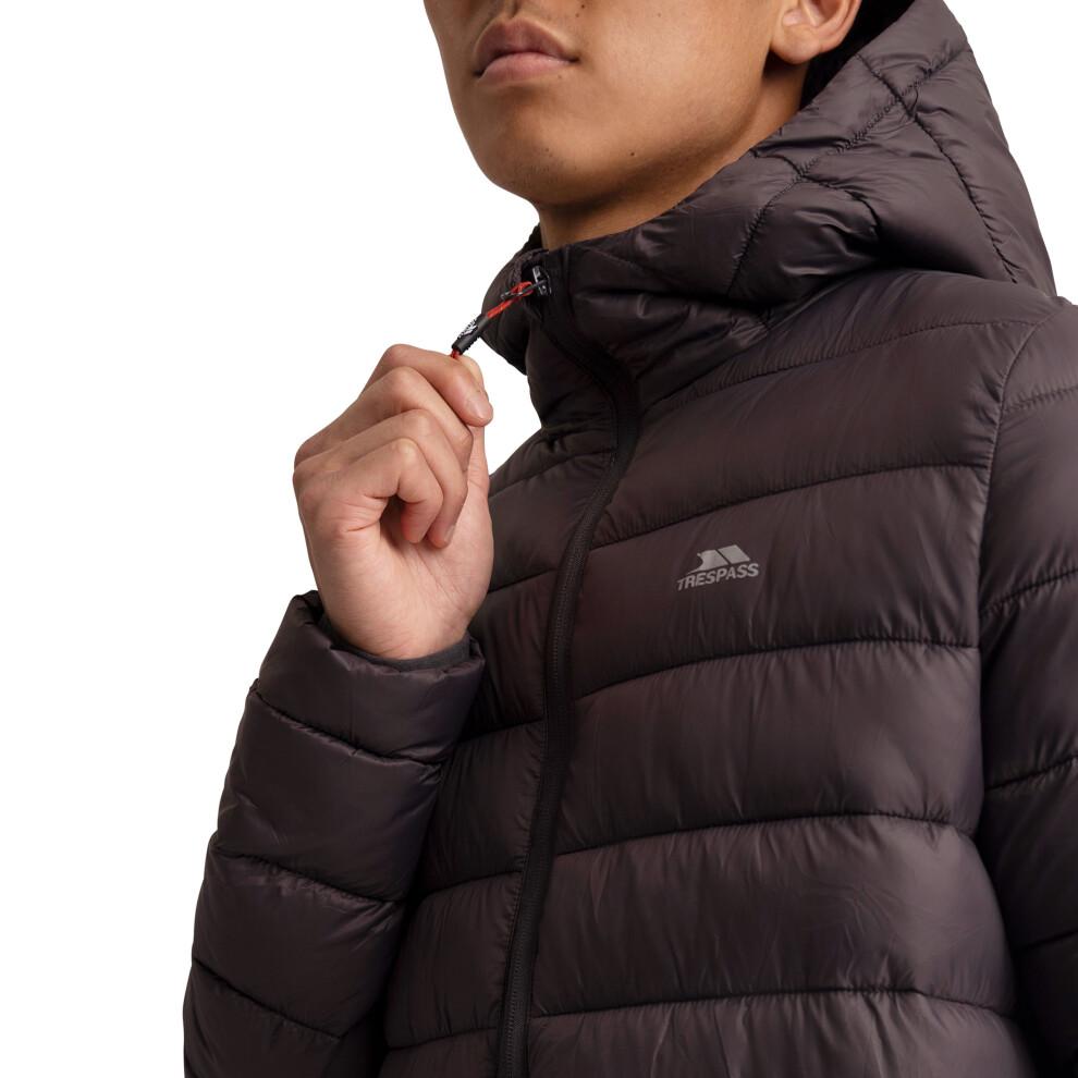 Trespass (Xxl, Dark ) Mens Quilted Casual Jacket - Mikey Grey