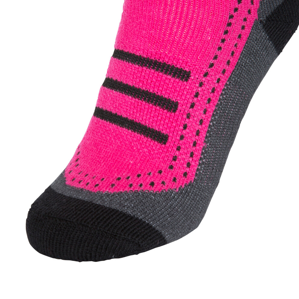 Trespass (6/9, Cassis/Black) Womens Ski Socks 2 Pack Janus Ii