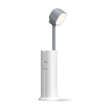 White Power Bank with Portable Led Learning and Reading Small Table Lamp Suitable for Families 5000 MAh