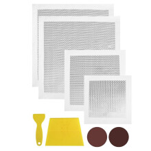 8Pack Drywall Repair Kit, 6/8/12/12 Inch Dry Wall Patch Kits for Large Holes with Scraper & Sandpapers