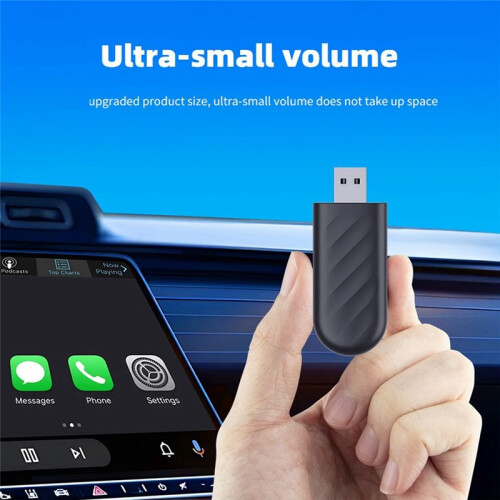 Wired to Wireless CarPlay & Android Auto 2-in-1 Adapter  WiFi Quick Connect Plug & 2