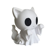 Halloween Cat Statue-3D Printed Cute Cat Desktop Decoration Halloween Home Resin Statue Decorations Medium Size