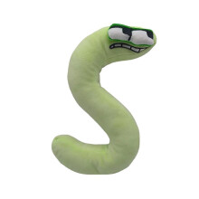 (Army Green-S, 16cm-21cm) Alphabet Lore Plush Toy Cute Letter Character Soft Stuffed Doll for Kids