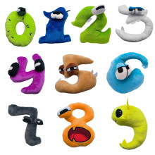 (Set of numbers, 16cm-21cm) Alphabet Lore Plush Toy Cute Letter Character Soft Stuffed Doll for Kids