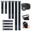 Hook Loop Fastener Strap Reusable Nylon Cable Ties for Cable Fixation Diy Multipurpose Accessories Black 2cm 5pcs | 2cmx25cm 2