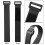 Hook Loop Fastener Strap Reusable Nylon Cable Ties for Cable Fixation Diy Multipurpose Accessories Black 2cm 5pcs | 2cmx25cm 3
