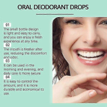 (5) Bad Breath Treatment Dry and Bad Mouth Smell Removing Drops Easy to Carry and Handy Fresh Breath Oil serum,Mint Flavor