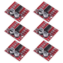 6er-Pack L298N -Motortreiber, MX1508 -Zweikanal-1,5-A-2-Wege-PWM-Drehzahlregler mit Doppel-H-Brücke Als Ersatz für Schrittmotoren